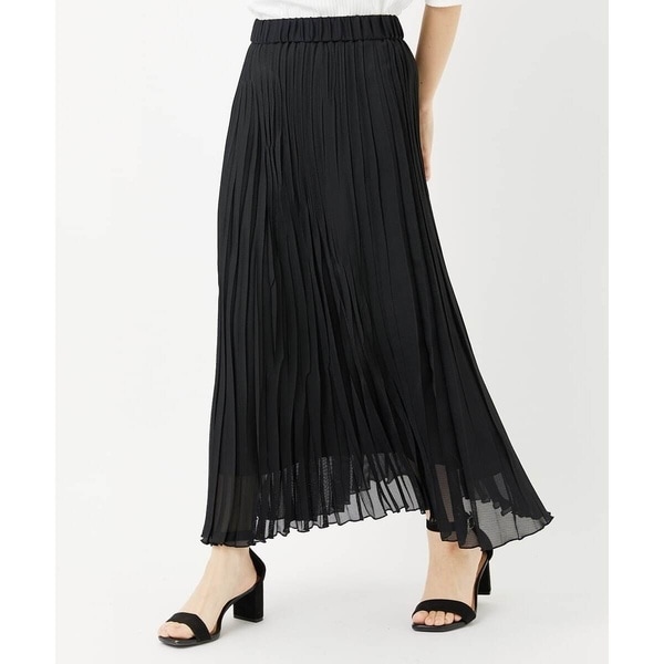 ジョルジュ・レッシュ（ES RECH）/[日本製]シアーランダムプリーツスカート