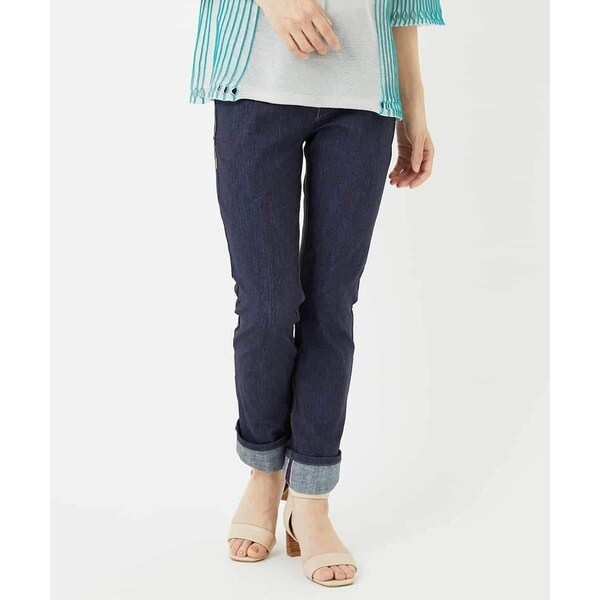 ヒロコビス（hirokobis）/【小さいサイズ】デニムプリントストレッチプルオンパンツ