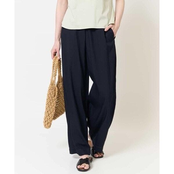 クリスチャンオジャール（christianaujard）/[ウエスト総ゴム/接触冷感]ステッチデザインパンツ