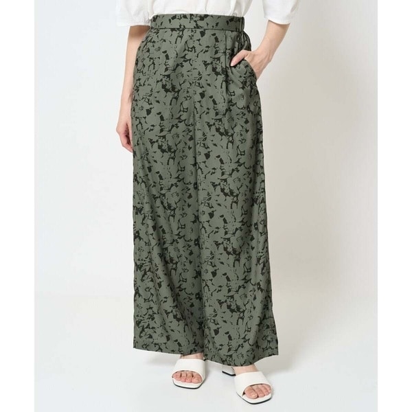 MK ミッシェルクラン（MK MICHEL  ）/【小さいサイズ】フラワー柄ワイドパンツ/洗える