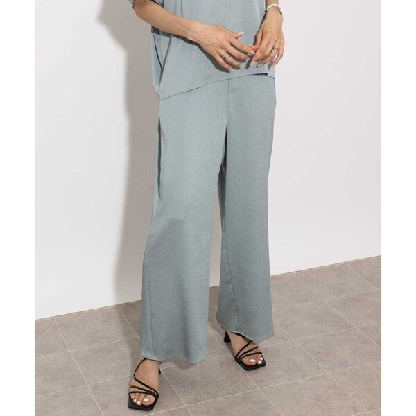 ミッシェルクラン（MICHEL ）/[小さいサイズ]サテンワイドパンツ(セットアップ対応)