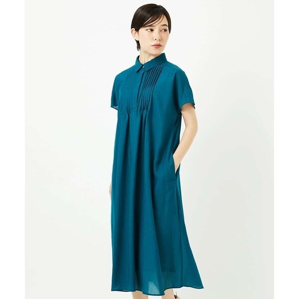 ヒロコビス（hirokobis）/【小さいサイズ /洗濯機で洗える】ピンタックデザインシルエットワンピース
