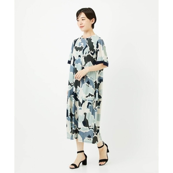 ヒロコビス（hirokobis）/【小さいサイズ /洗濯機で洗える】迷彩フラワーコクーンデザインワンピース