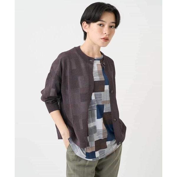 ジャンニ・ロ・ジュディチェ（GIANNI LO GIUDICE）/ペーパーヤーンニットカーディガン