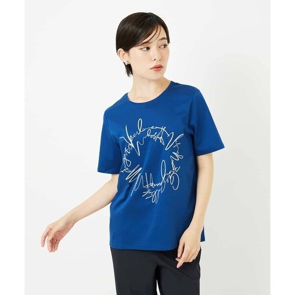 ヒロコビス（hirokobis）/【小さいサイズ/接触冷感】ブレード刺繍デザインカットソー