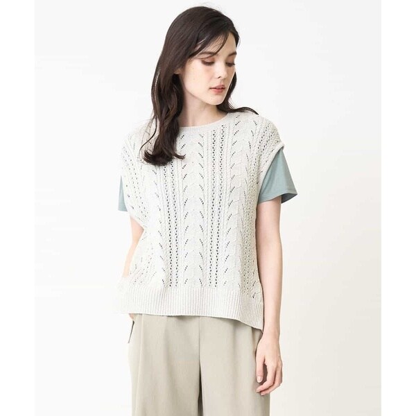 クリスチャンオジャール（christianaujard）/透かし編みニットベスト