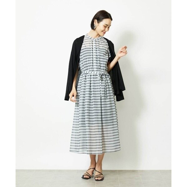 ミッシェルクラン（MICHEL KLEIN）/［小さいサイズ］ジオメトリック柄ワンピース_1