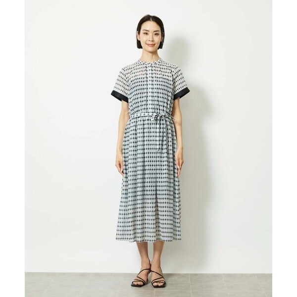 ミッシェルクラン（MICHEL KLEIN）/［小さいサイズ］ジオメトリック柄ワンピース_4