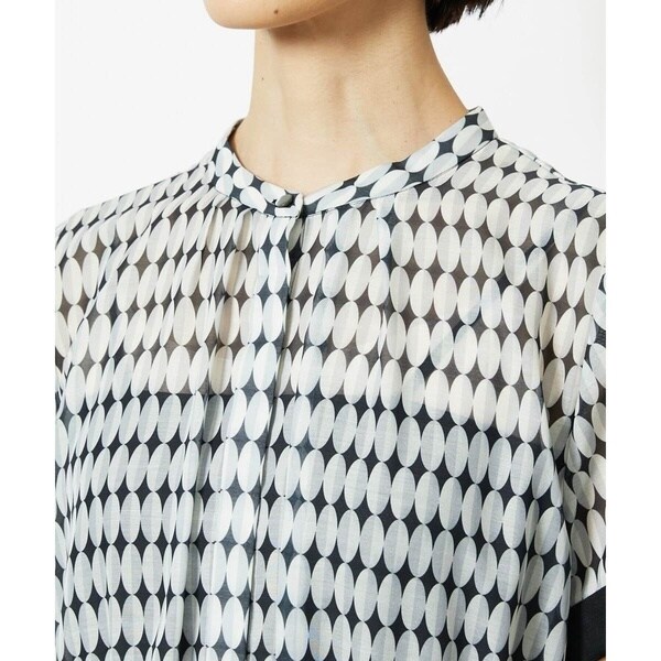 ミッシェルクラン（MICHEL KLEIN）/［小さいサイズ］ジオメトリック柄ワンピース_7