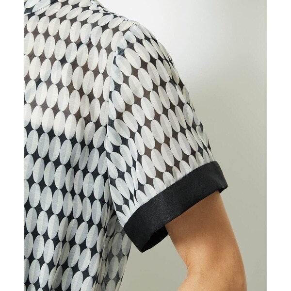 ミッシェルクラン（MICHEL KLEIN）/［小さいサイズ］ジオメトリック柄ワンピース_8