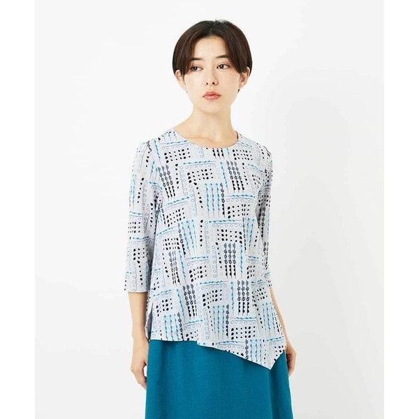 ジャンニ・ロ・ジュディチェ（GIANNI LO GIUDICE）/[接触冷感]ラインドットプリントカットソー