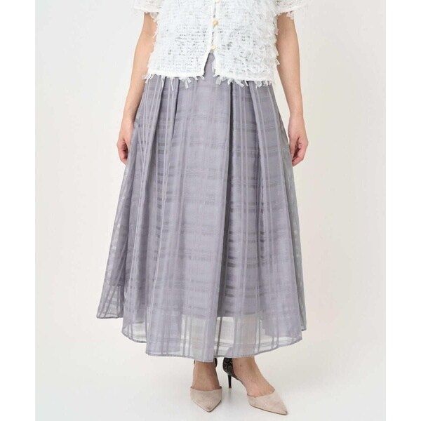 MK ミッシェルクラン（MK MICHEL  ）/【小さいサイズ】シアードビーチェックスカート/洗濯機で洗える