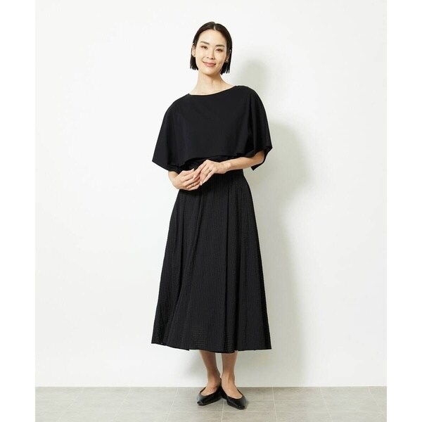 ミッシェルクラン（MICHEL KLEIN）/［小さいサイズ］トリオシアーチェックフレアスカート(セットアップ対応)_14