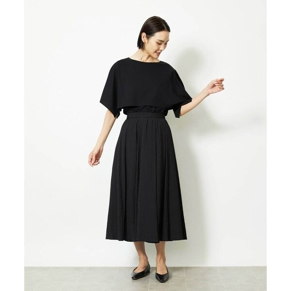 ミッシェルクラン（MICHEL KLEIN）/［小さいサイズ］トリオシアーチェックフレアスカート(セットアップ対応)_15