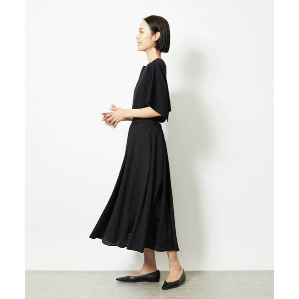 ミッシェルクラン（MICHEL KLEIN）/［小さいサイズ］トリオシアーチェックフレアスカート(セットアップ対応)_16
