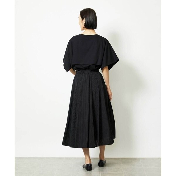 ミッシェルクラン（MICHEL KLEIN）/［小さいサイズ］トリオシアーチェックフレアスカート(セットアップ対応)_17
