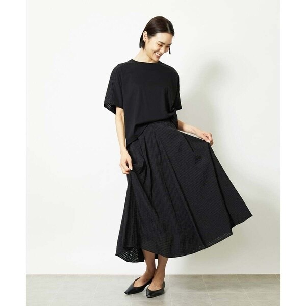 ミッシェルクラン（MICHEL KLEIN）/［小さいサイズ］トリオシアーチェックフレアスカート(セットアップ対応)_18