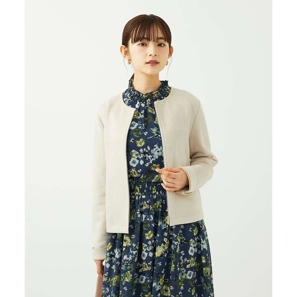 MK ミッシェルクラン（MK MICHEL KLEIN ）/【小さいサイズ】クラシックフラワープリント シフォンブラウス/洗濯機で洗える_3