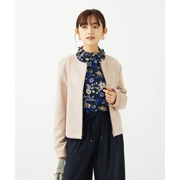 MK ミッシェルクラン（MK MICHEL KLEIN ）/【小さいサイズ】クラシックフラワープリント シフォンブラウス/洗濯機で洗える_7