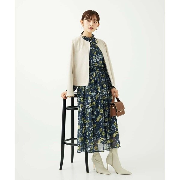 MK ミッシェルクラン（MK MICHEL KLEIN ）/【小さいサイズ】クラシックフラワープリント シフォンブラウス/洗濯機で洗える_18