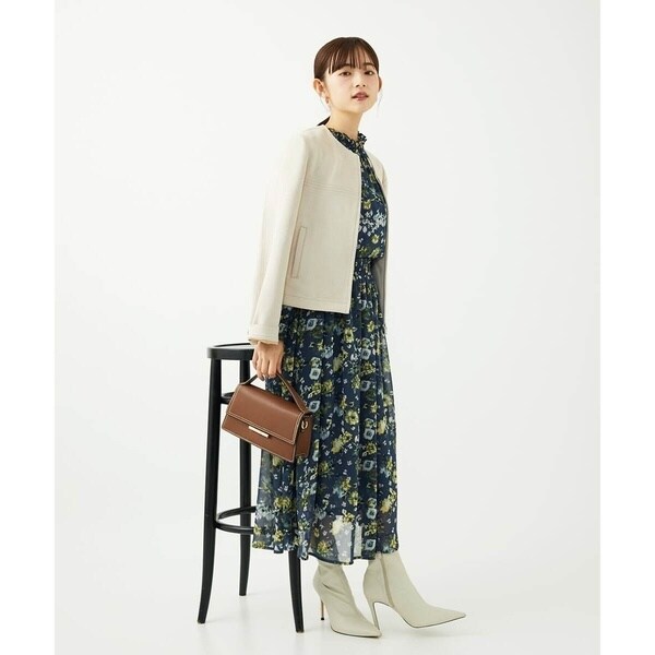 MK ミッシェルクラン（MK MICHEL KLEIN ）/【小さいサイズ】クラシックフラワープリント シフォンブラウス/洗濯機で洗える_19