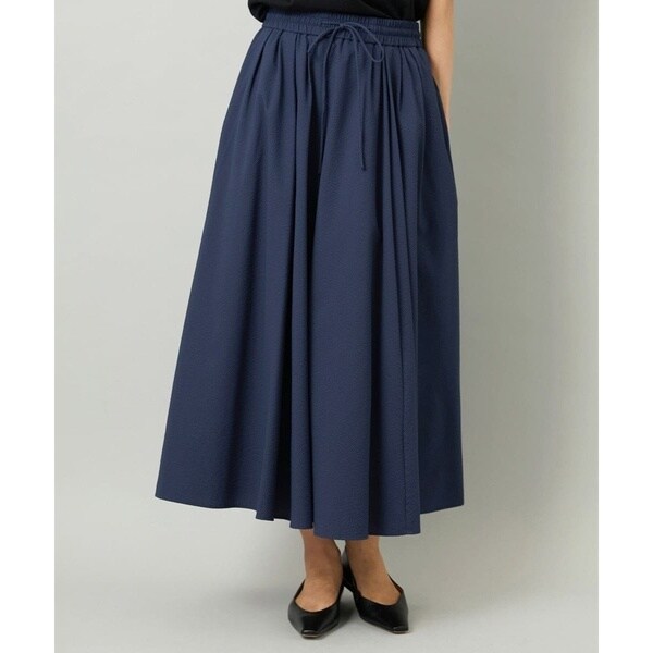 ミッシェルクラン（MICHEL ）/[小さいサイズ][セットアップ対応]ギャザースカート　サッカー無地