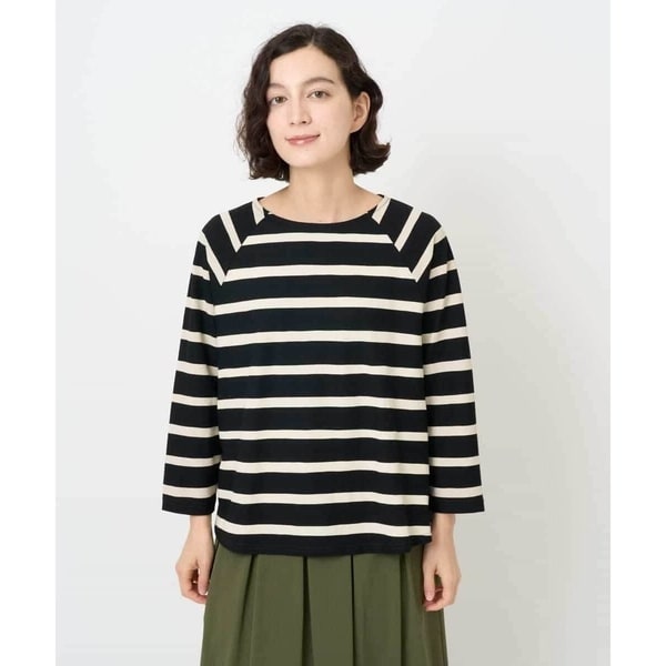 ジャンニ・ロ・ジュディチェ（GIANNI LO GIUDICE）/[日本製]抜染ボーダープリントカットソー