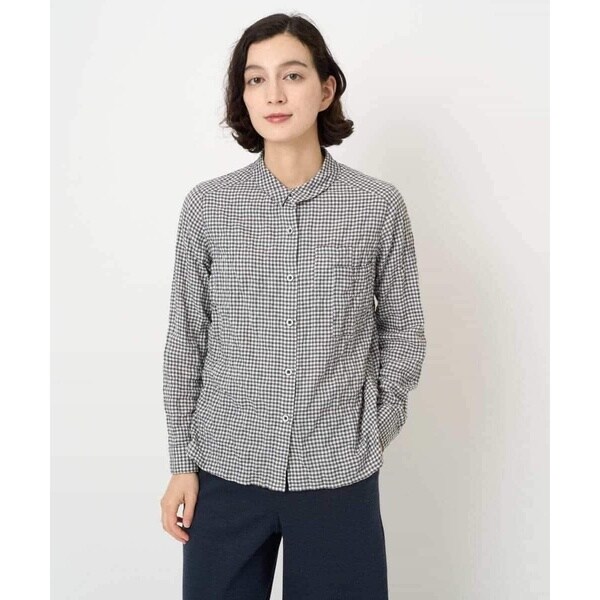 ジャンニ・ロ・ジュディチェ（GIANNI LO GIUDICE）/[日本製]ヘリンボンシャーリングブラウス