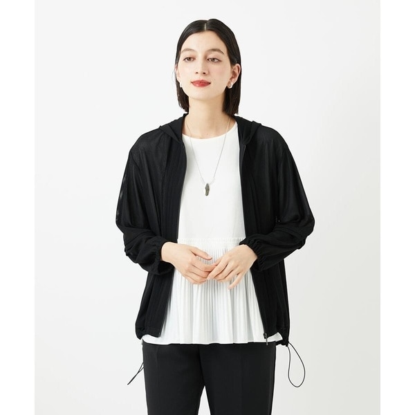 ジョルジュ・レッシュ（ES RECH）/シアーストライプフードカーディガン