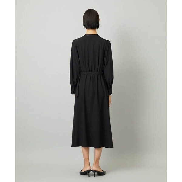 ミッシェルクラン（MICHEL KLEIN）/[小さいサイズ]ノーカラーフレアーワンピース_7