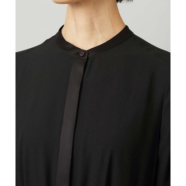 ミッシェルクラン（MICHEL KLEIN）/[小さいサイズ]ノーカラーフレアーワンピース_8