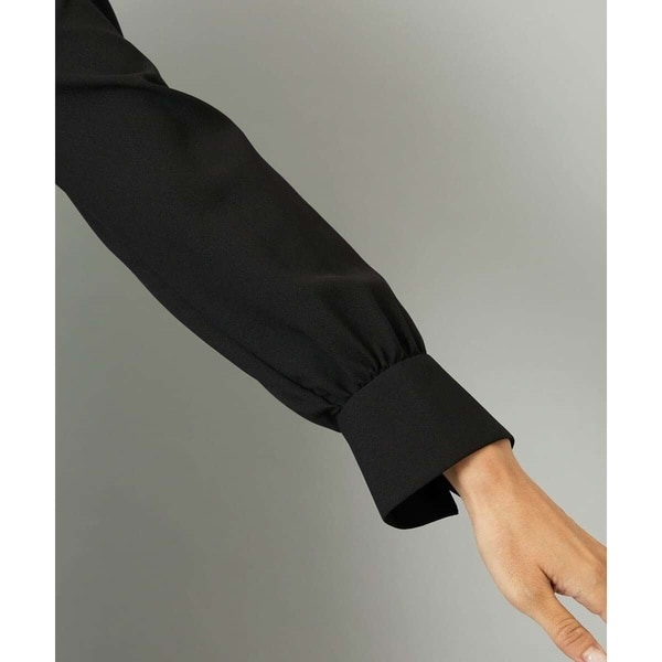 ミッシェルクラン（MICHEL KLEIN）/[小さいサイズ]ノーカラーフレアーワンピース_9