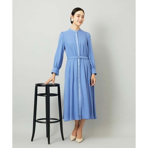 ミッシェルクラン（MICHEL KLEIN）/[小さいサイズ]ノーカラーフレアーワンピース_17