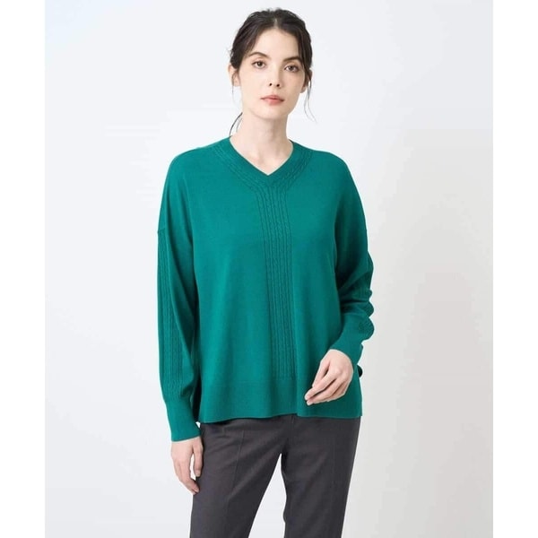 クリスチャンオジャール（christianaujard）/Vネックプルオーバーニット