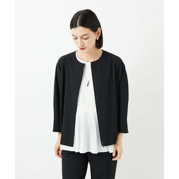 ジョルジュ・レッシュ（ES RECH）/[接触冷感/吸水速乾]ドルマンスリーブノーカラージャケット