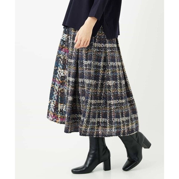 ヒロコビス（hirokobis）/【小さいサイズ】チェックプリントフレアスカート/洗濯機で洗える