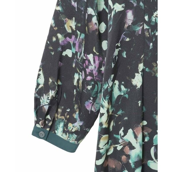 ヒロコビス（hirokobis）/【小さいサイズ】リーフプリントバンドカラー