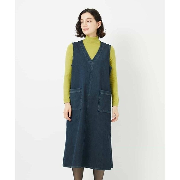 ジャンニ・ロ・ジュディチェ（GIANNI LO GIUDICE）/デニムカラーリバーワンピース