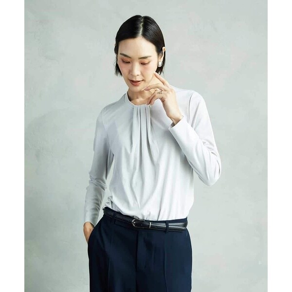 ミッシェルクラン（MICHEL ）/[小さいサイズ]ボウタイ風ブラウソー