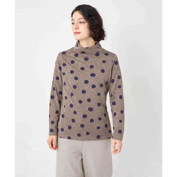 ジャンニ・ロ・ジュディチェ（GIANNI LO GIUDICE）/[日本製]先染め接結ドットジャガードカットソー