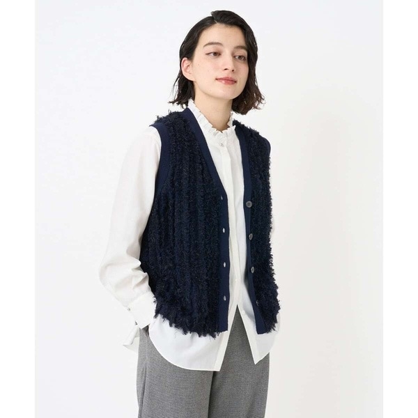 ジョルジュ・レッシュ（ES RECH）/ラメジャガードシャギーニットベスト