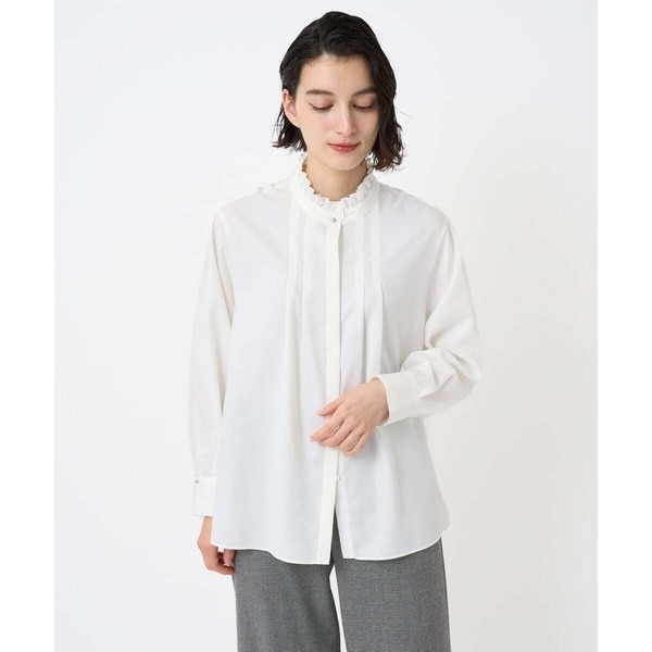 ジョルジュ・レッシュ（ES RECH）/[日本製]ロマンティックタックフリルブラウス