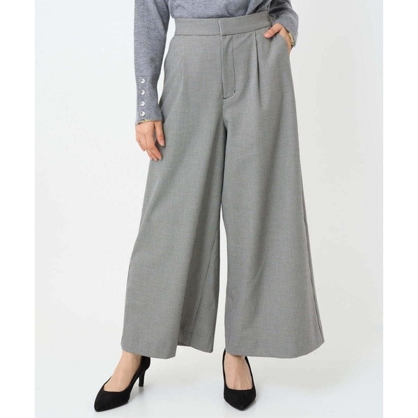 MK ミッシェルクラン（MK MICHEL  ）/【小さいサイズ】千鳥柄ガウチョパンツ/洗える