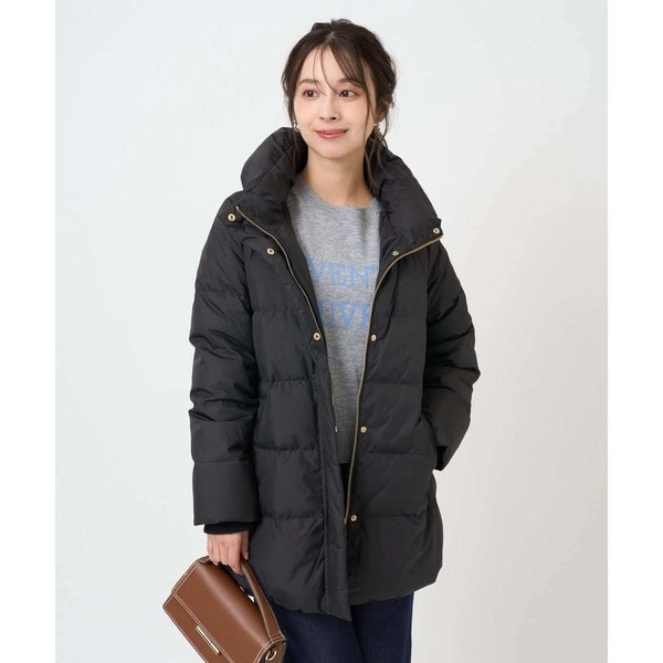 MK ミッシェルクラン（MK MICHEL KLEIN ）/【小さいサイズ】ベーシックタフタ ミドルダウンコート/撥水加工_1