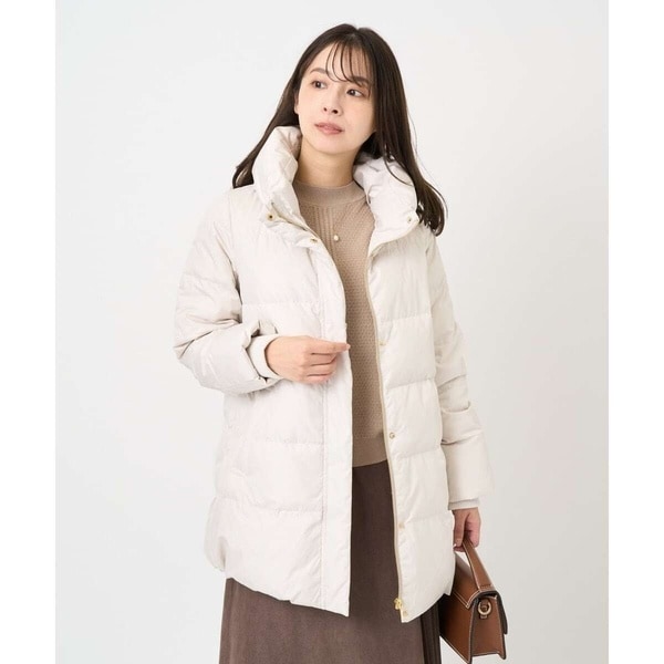 MK ミッシェルクラン（MK MICHEL KLEIN ）/【小さいサイズ】ベーシックタフタ ミドルダウンコート/撥水加工_9