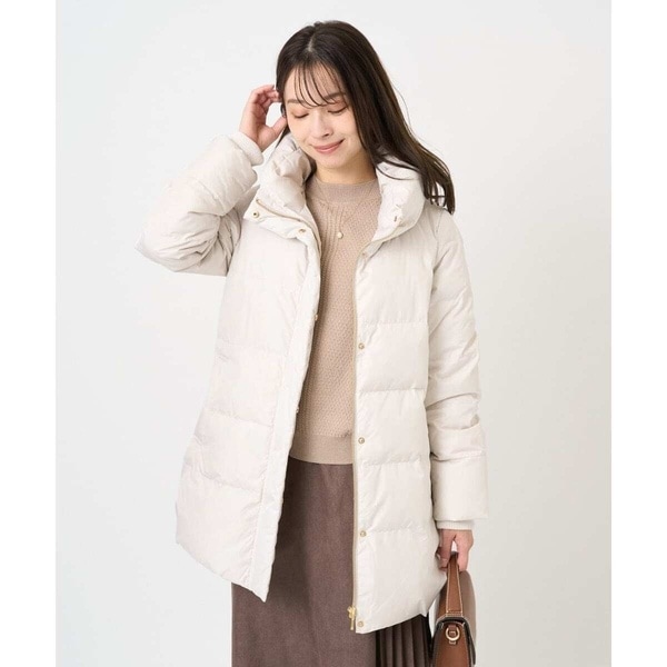 MK ミッシェルクラン（MK MICHEL KLEIN ）/【小さいサイズ】ベーシックタフタ ミドルダウンコート/撥水加工_10