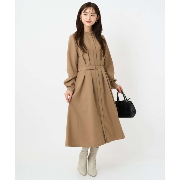 MK ミッシェルクラン（MK MICHEL  ）/【小さいサイズ】ウエストタックデザインワンピース/洗濯機で洗える