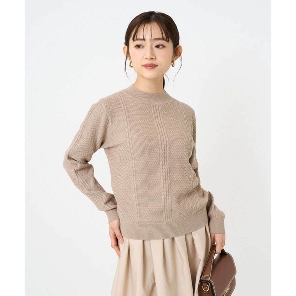 MK ミッシェルクラン（MK MICHEL  ）/【小さいサイズ】ミニケーブル編みニット/洗える