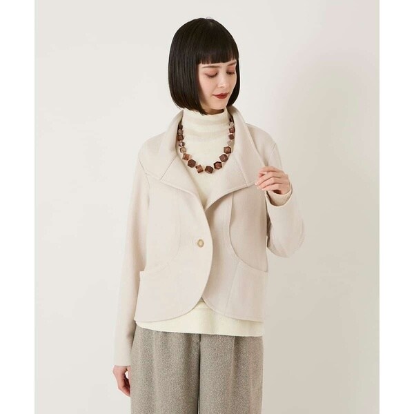 ヒロコビス（hirokobis）/【小さいサイズ】スムースウールコンパクトジャケット