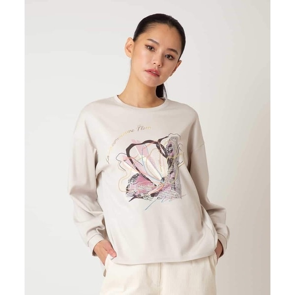 【NEW】ヒロコビス（hirokobis）/【小さいサイズ】グラフィカルモチーフデザインスウェット /洗える